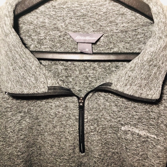 Eddie Bauer Fleece Quarter Zip Sweater - Picture 4 of 7
